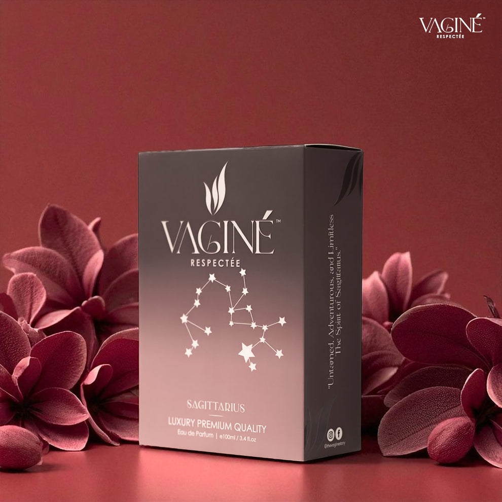 Vaginé Respectée Sagittarius edition luxury fragrance with elegant floral 